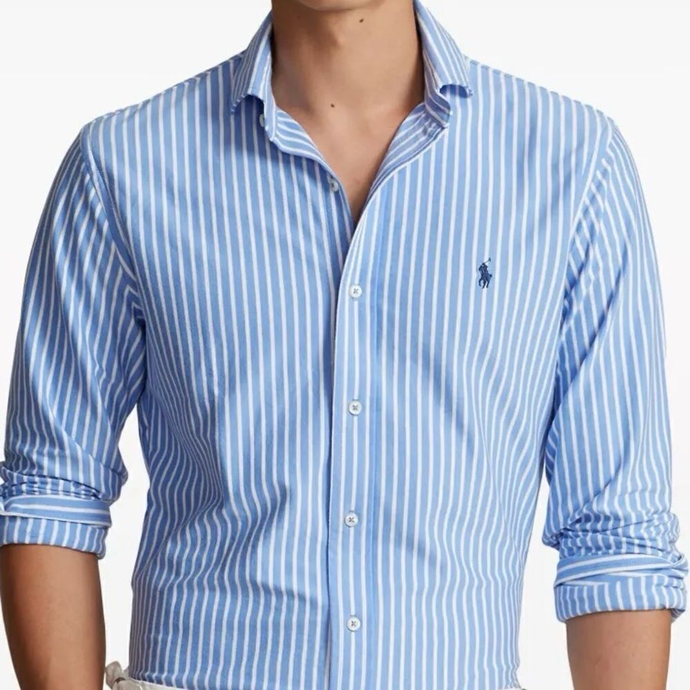 Polo Ralph Lauren US Open Tennis Staff Men’s Striped Shirt SZ 171/2-XL Like New